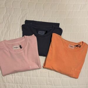 Goodfellow & Co Men’s Long Sleeve Shirts. Size XXL. Navy, pink, coral set of 3